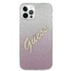 Guess Guhcp12Lpcuglspi Iphone 12 Pro Max6,7 Różowy/Pink Hardcase Glitter Gradient Script