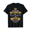 Men's Best Grandpa Funny Birthday King Majesty Crown T Shirt Casual Streetwear Unisex Versatil