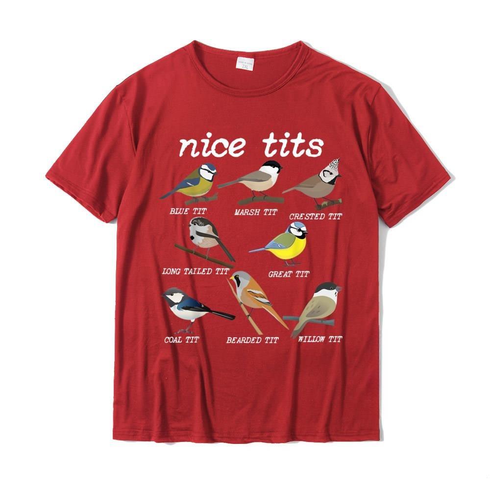 Fashion New Nice Tits Funny Bird Watching Funny Tit Birds Birdwatcher TShirt Cotton Tops T Shirt Design Special Street T Shirts M