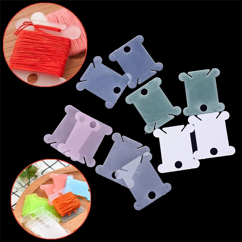 100Pcs/Set Embroidery Floss Craft Diy Thread Bobbin Cross Stitch Storage Holder