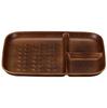 Masakazu NH Home Wood Grain Toast Plate Brown H2 79679 (CC) Size Approx. W19.8 D2.6