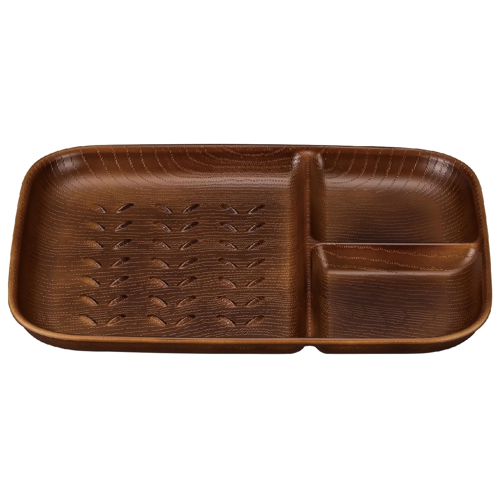 

Masakazu NH home Wood Grain Toast Plate Brown H2 79679 (CC) Size Approx. W19.8 D2.6