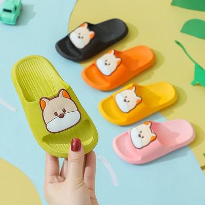 Children's Summer Indoor Non-slip Slippers Men and Girls Cartoon Dog Home Soft Bottom Sandals