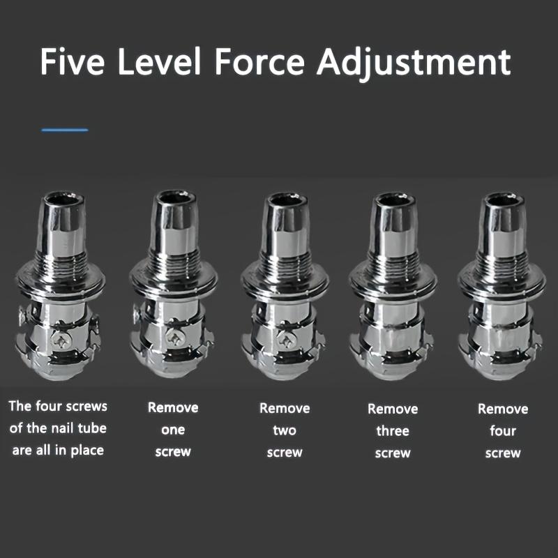 Heavy-Duty 5-Speed Adjustable Nail Gun - Quiet, Fast-Firing, Easy Assembly for Concrete/Steel/Gypsum Walls, DIY & Renovation (Nails Not Included)