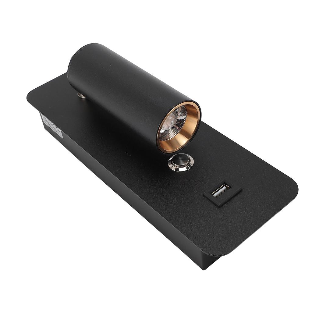 LED Wall Lamp Wall Mounted Reading Light with USB Port for Bedside Reading Bedroom Living Room 4000K