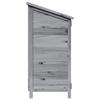 Garden Shed Gray 106.5 x 56 x 113.5 cm Solid Spruce Wood