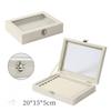 Premium Large Capacity Jewelry Box Flannel Jewelry Box Ring Necklace Jewelry Earrings Storage Box