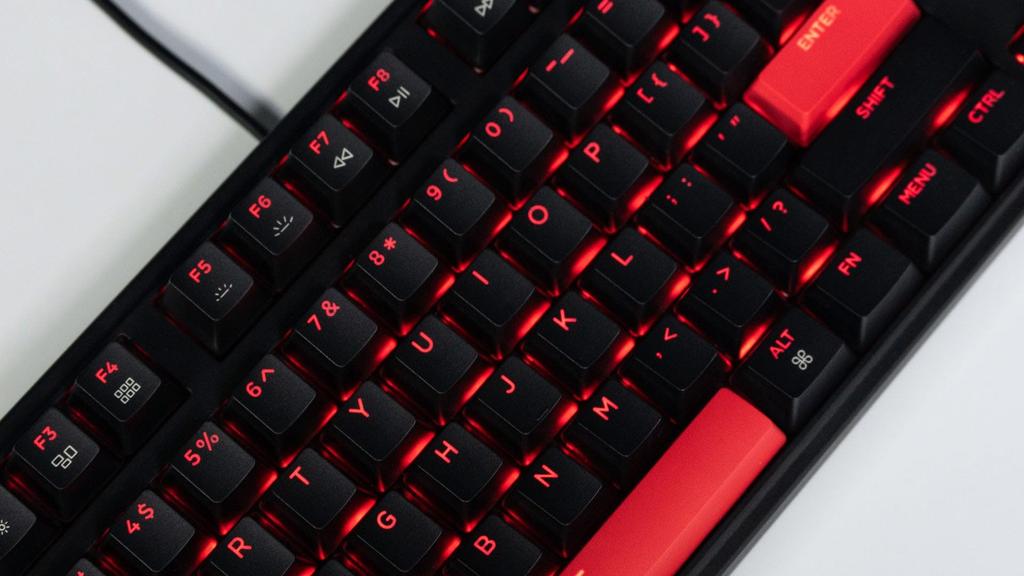 Keychron C3 Pro Custom Gaming Compact Tenkeyless LED Mechanical with and Linux K Pro Red Keyboard, Layout/US Layout/Red Backlight/Wired