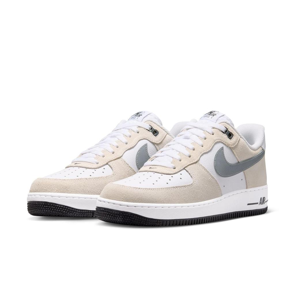 IR2007-100 Nike Air Force 1 Low 1 07 LV8 White Metallic Cool Gray (Men's)