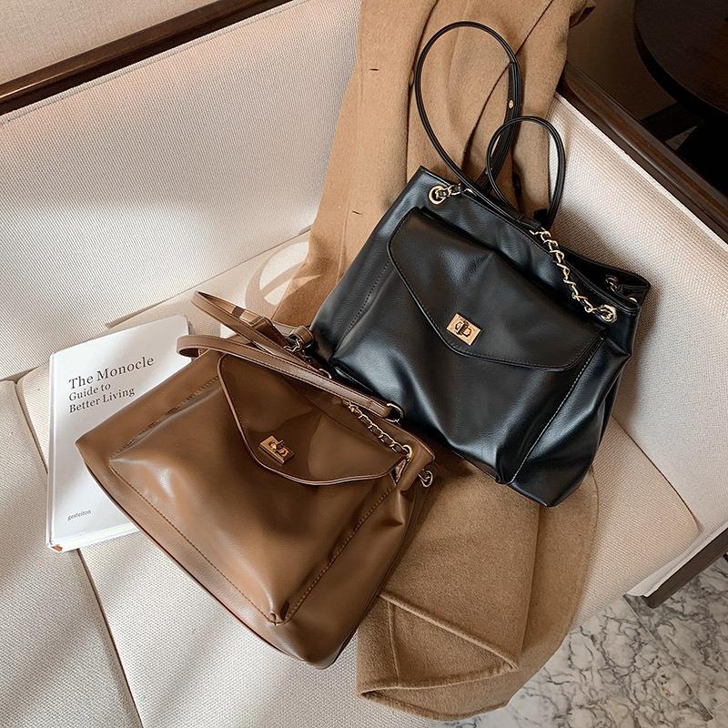 Versatile Messenger Bag Autumn and Winter Women's New Trendy Fashion Tote Bag Large Capacity Shoulder Commuter Bag