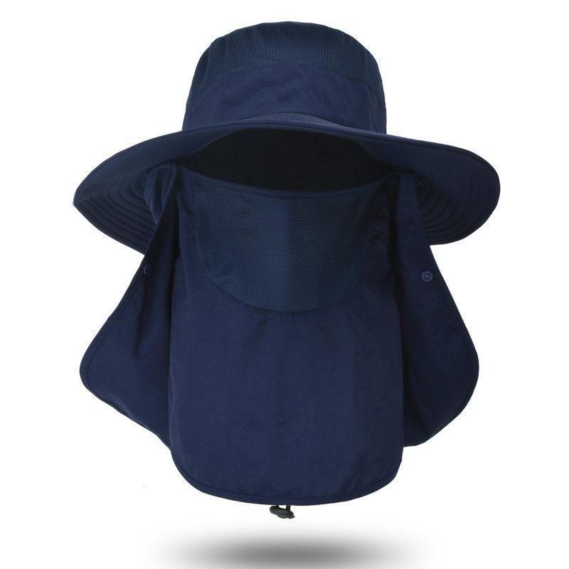 Men's Summer Fishing Bucket Hat with UV Protection and Face Covering for Outdoor Hiking