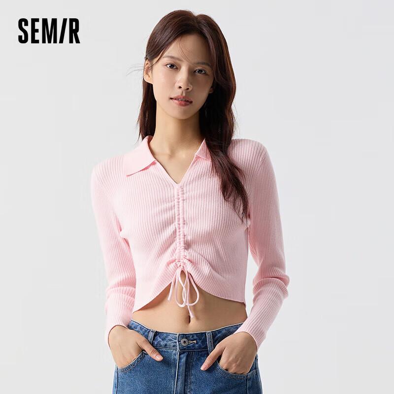

Semir Women s Short Polo Knit Sweater S