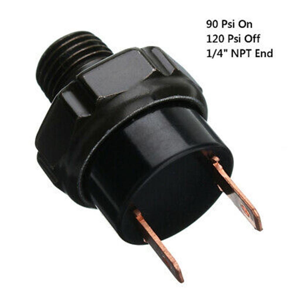 90-120 PSI Air Compressor Tank Pressure Switch Black Metal
