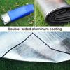 Floor Mat For Tent 195x180cm Waterproof Picnic Pad Aluminum Foil Mat Outdoor Thermal Foil Blanket For Survival Hiking Picnics