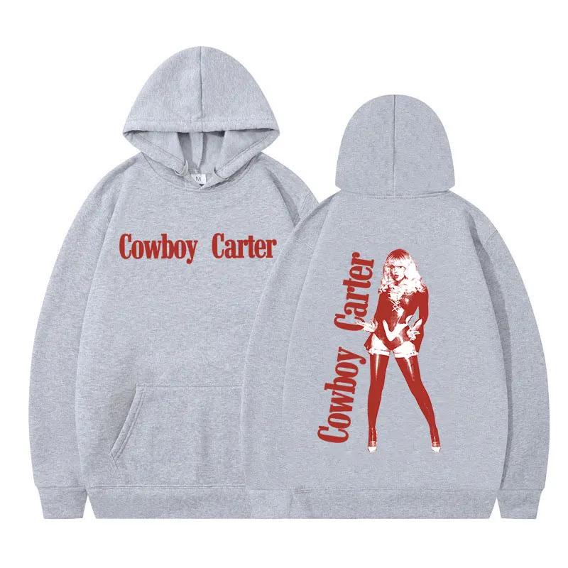 Cowboy Carter 2024 Album Hoodies Men Women Fashion Harajuku Hooded Sweatshirts Vintage Long Sleeve Pullover Fans Gift Streetwear