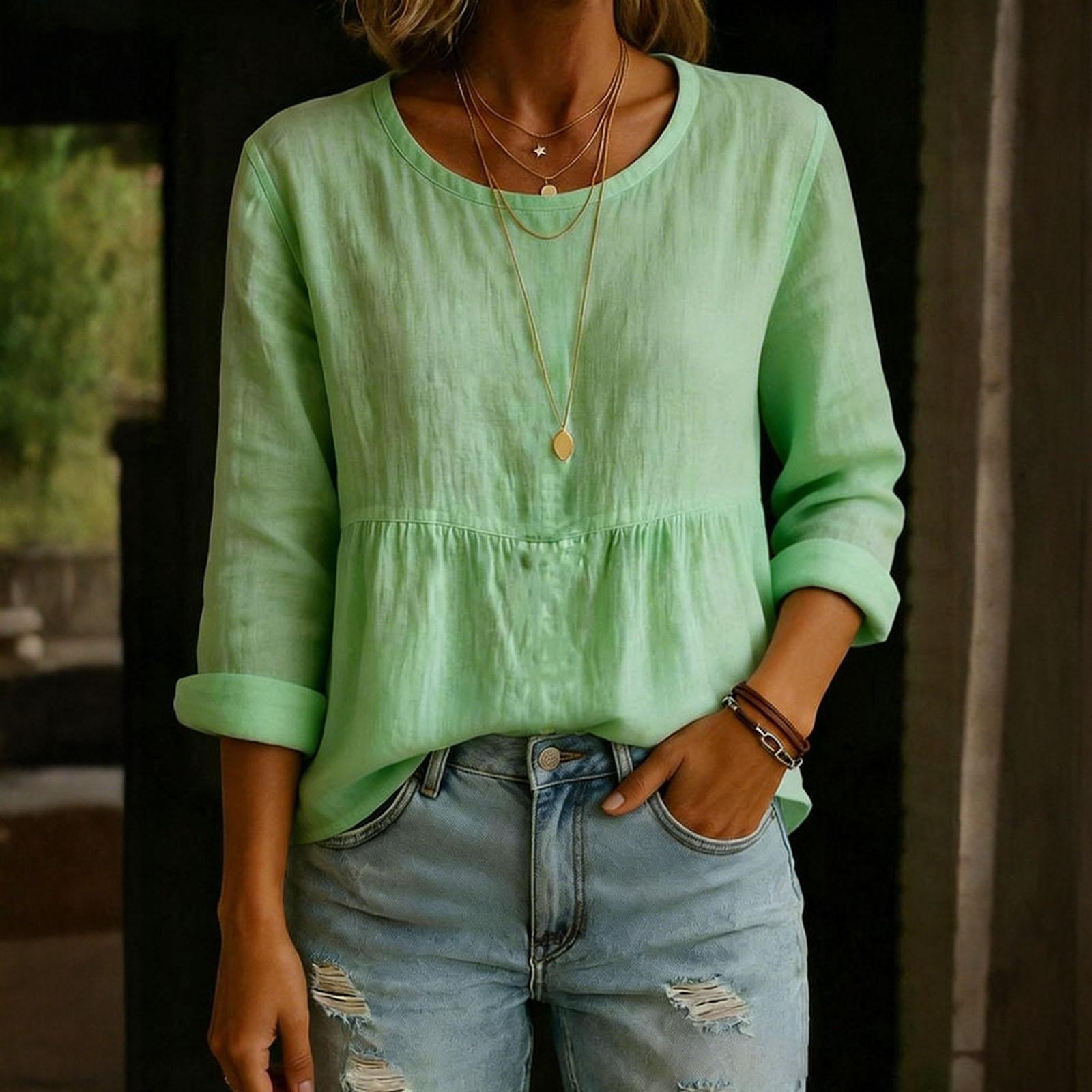 Женский модный повседневный -цветной топ M