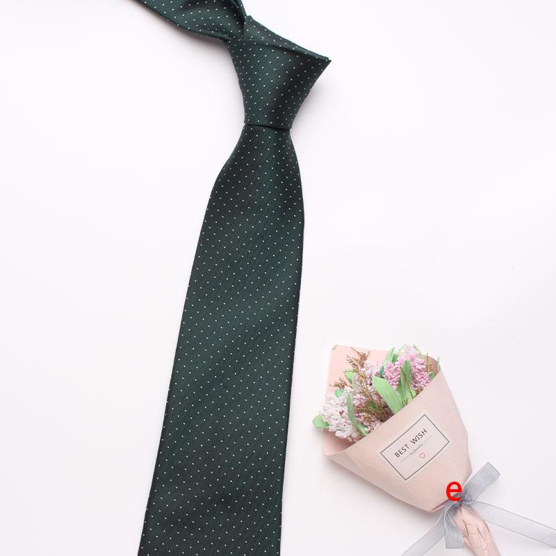 Rael Green Series Tie 8Cm Polyester Silk Business Suit Jacquard Tie Bulk Tie