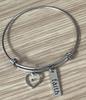 Minimalist Statement Stainless Steel Faith Seed Adjustable Letter Stainless Steel Mustard Seed Bracelet Tarnish Resistant Women