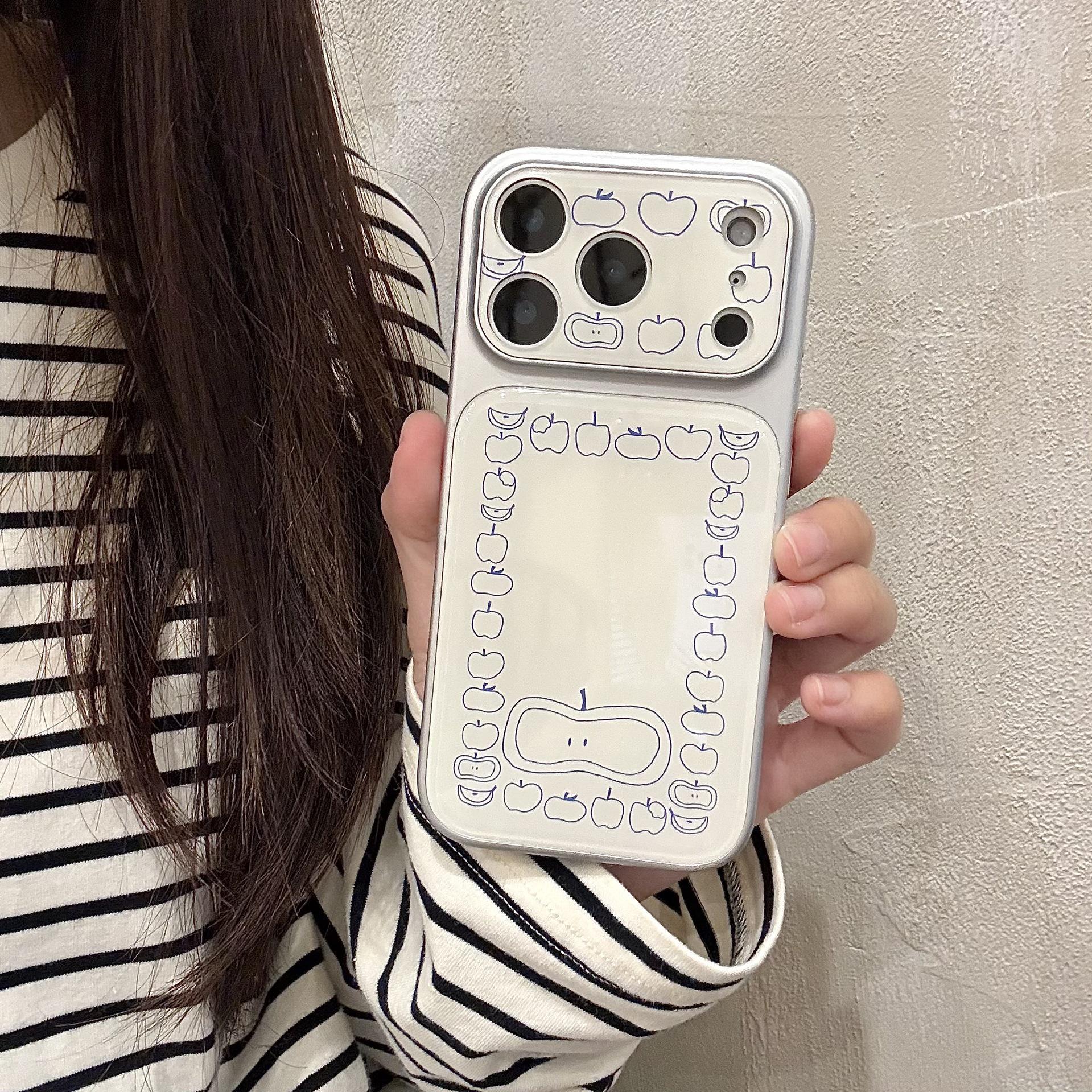 

Stylish Apple Acrylic Case for iPhone16/17ProMax - Perfect for Women 15 Pro Max
