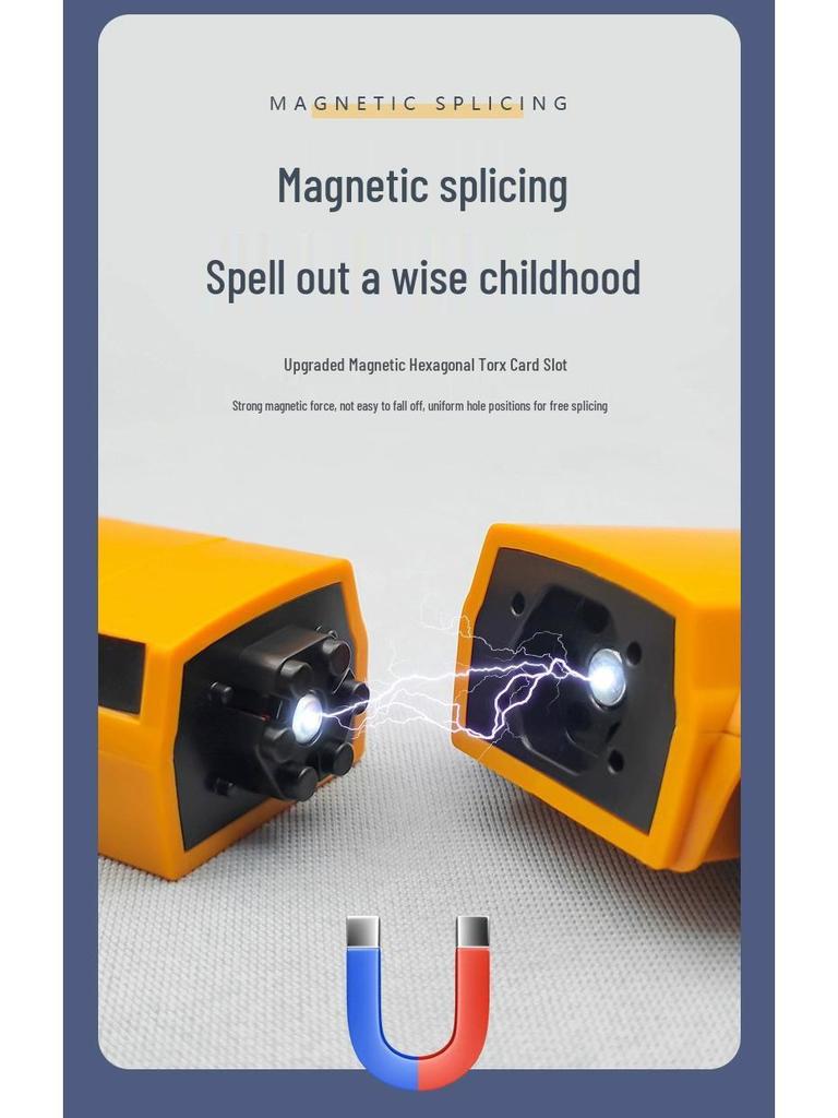 Magnetic Construction Toy Set: Educational Robot & Vehicle Assembly for Kids