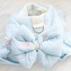 Autumn Winter Dog Clothes  Thick Cotton-padded Princess Pet Dress Coat with Embroidery for Small Dogs & Cats