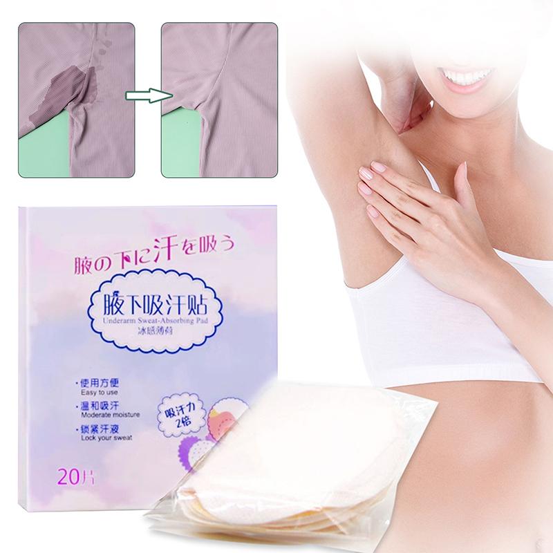 10/20 ks Podpažních vložek proti potu Absorpční vložky Mátová podpažní vložka Proti potu Nálepky do podpaží Antideodorantní vložky na oblečení