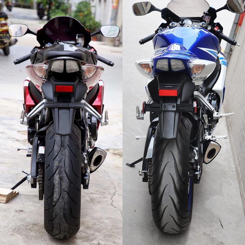 For Suzuki GSXR600 GSXR750 GSXR 600 750 2006 2007 K6 Chrome Rear Tail Light Brake Turn Signals Integrated Light Motorcycle Light