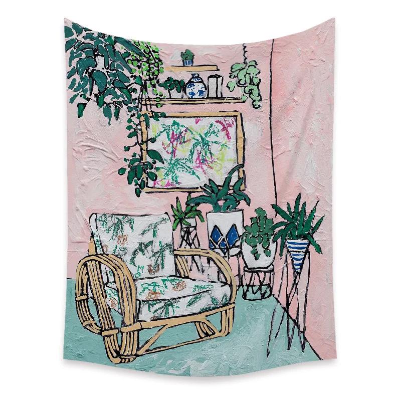 Bohemian Schlafzimmer Wanddekoration Makramee Wandbehang Teenager Ästhetik Indie Zimmerdekor Anime Wandteppich Großer Stoff Wandteppich