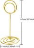 16 Pack Table Number Holder Wedding Table Name Card Holder Clips Picture Memo Note Photo Stand Gold