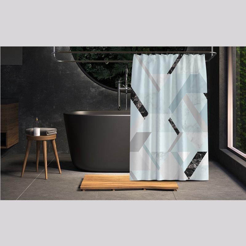 Zagęszczona wodoodporna kurtyna łazienkowa Odporna na pleśń Zasłona prysznicowa Zasłona prysznicowa Zasłona działowa Zasłona prysznicowa Zasłona łazienkowa Bez perforacji