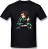 Kimetsu No Yaiba Men's Comfortable Short Sleeve Shirts Crew Neck Personality Fashion t-Shirt