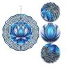 10 Inch Metal Wind Chime Lotus Design for Outdoor Indoor Garden Porch Patio Decor No Power Needed Holiday Gift Home Decoration