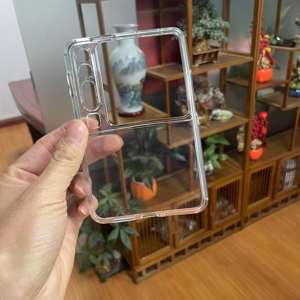 Huawei PuraX Transparent TPU Bracelet Case for Magic V2 Flip - Anti-Fingerprint.