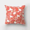 Nordic fashion geometric plant orange red pillowcase 45X45cm living room sofa cushion cover bedroom home decoration