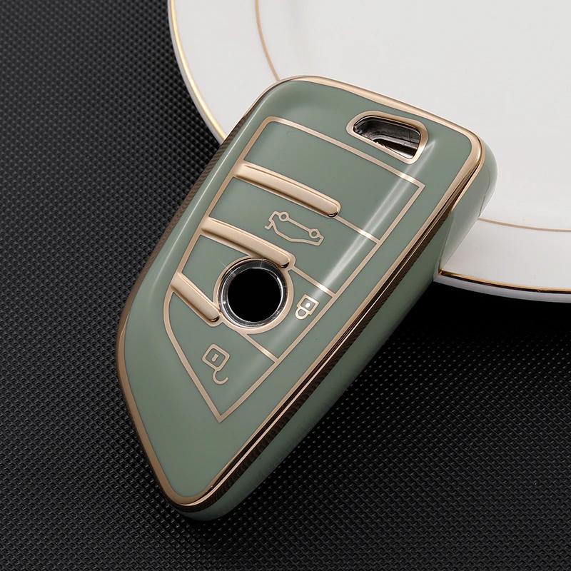 Car Key Case Cover Shell Fob For BMW X1 X3 X5 X6 X7 1 3 5 6 7 Series G11 G20 G30 F15 F16 G01 G02 F48 Accessories TPU