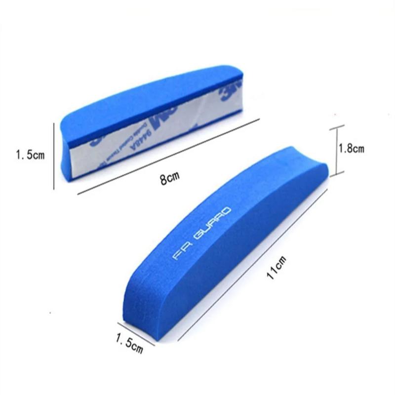 4Pcs Protetor de porta de carro Tira de proteção Protetor de arranhões Adesivos de borracha para para-choques de carro Proteção de borda de porta de carro Decoração de carro