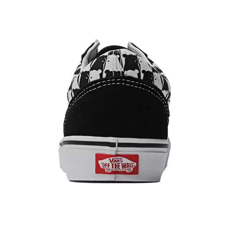 Vans Old Skool Comfortable Versatile Low-Top Skate Shoes Unisex Sneakers Black White VN000CR5BP9