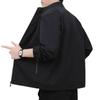 Men's Jacket New Autumn and Winter Jacket Loose Business Casual Versatile Solid Color Sports Executive Jacket