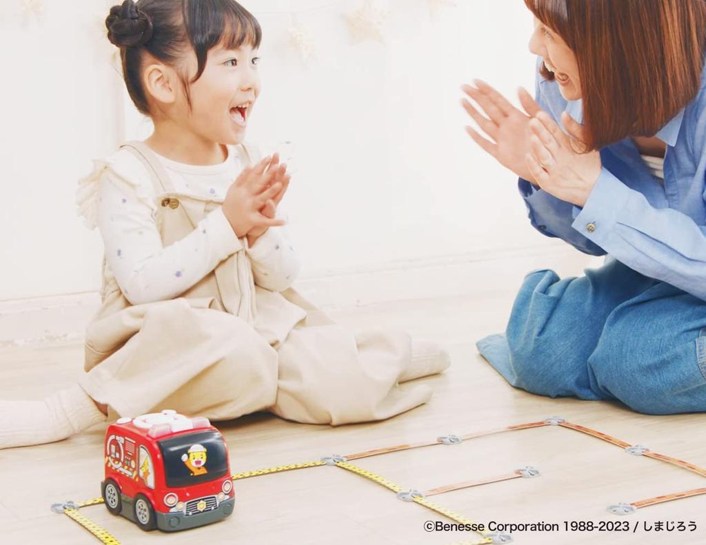 Happinet Shimajiro Programming Car Fire Truck Playable! Learnable! (Ages 3+)