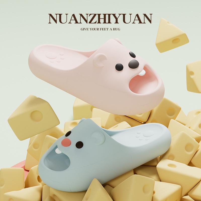 Mandarin duck slippers female summer cartoon cute dormitory home indoor non-slip cool slippers outside bathroom bath