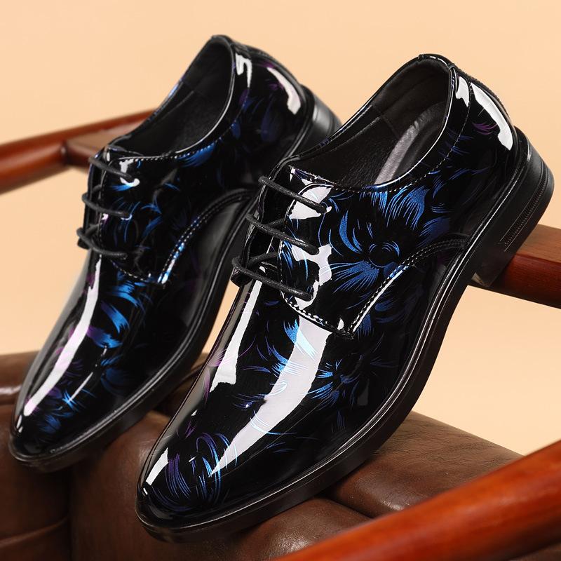 

2025 spring and autumn leather shoes men s new British style men s business casual leather shoes glossy formal large size men s shoes trend 47