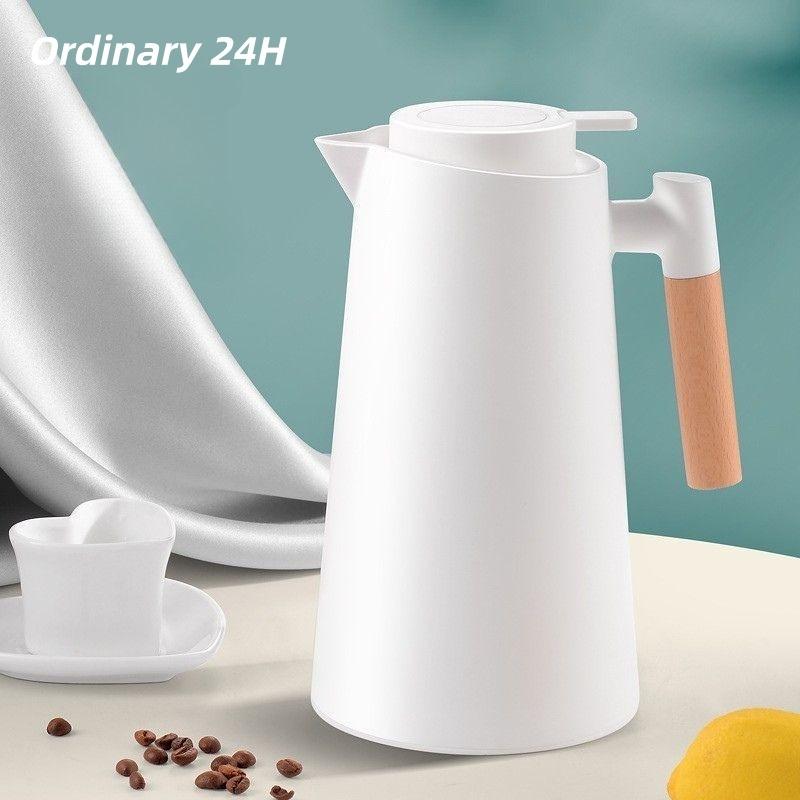 Thermos 1L Vacuum Thermal Flask Double Layer Glass Liner Insulated Kettle Leakproof for Outdoor Hiking Cold Drink 3