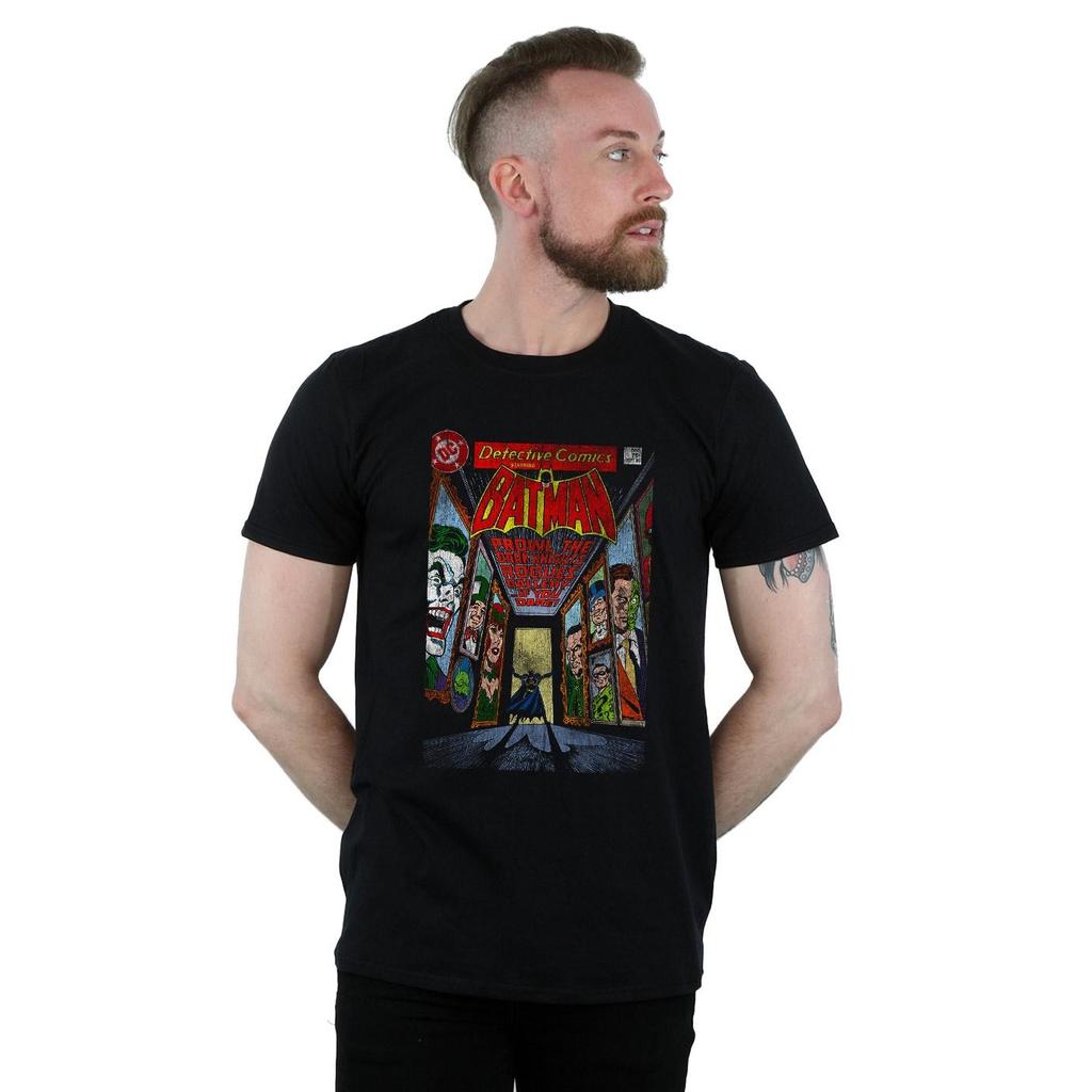 Batman Mens Rogues Gallery Comic Cover Cotton T-Shirt