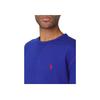 Polo Ralph Lauren Logo Embroidered Crew Neck Pullover Drop Shoulder Long Sleeve Sweater Men Sweater Blue 710766772-014