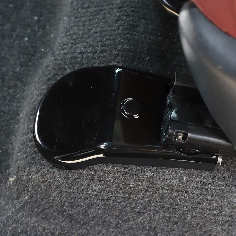 A87Q-For Toyota Hilux 2015- Anti-Dust Seat Bracket Fixing Bolts Cover Trims Accessories Black 4PCS