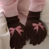 ALLINCOMPLETE Ribbon Wool Gloves (10 Colors)