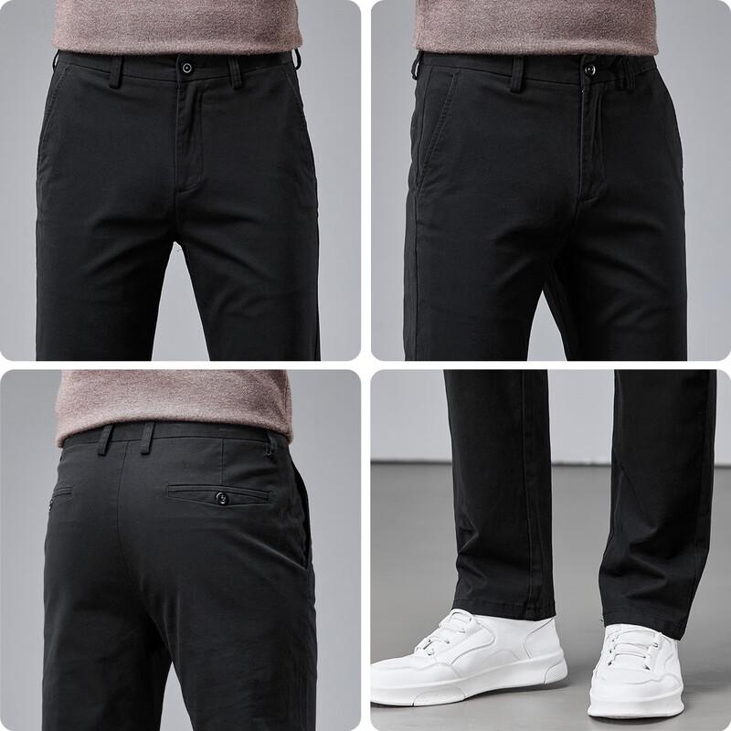 POLOMEISDO Men's Business Casual Straight-Leg Stretch Pants