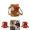 Cartoon Kids Shoulder Bag With Handcrafted Knit Cute Doll Design For Toddler Daily Use