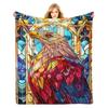 Bemalte Blumenmädchen digital bedruckter Polyester Schlafzimmer Samt Flanell weiche Sofabezug Decke Fleece Sofabezug Decken für Betten