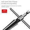 5-16mm 3-13mm Tapered 6 Flute Hole Reamer Hex Shank T Handle Tapered Reamer Tool for Wood Plastic